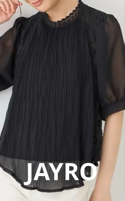 ☆ふ☆レースブラウス M 新品 ブラック