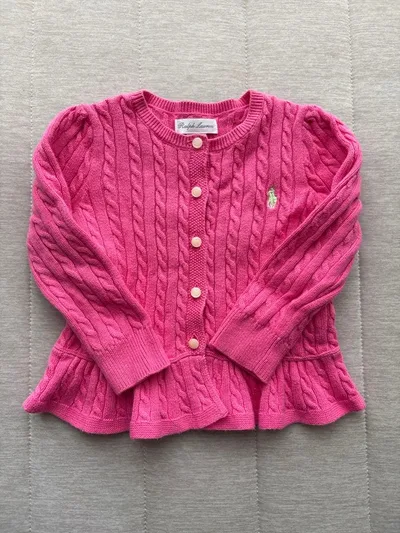Ralph Lauren ベビー カーディガン 18M ピンク