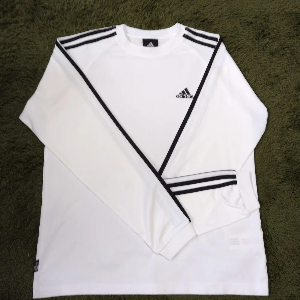 adidas 3 ストライプ 長袖TシャツメンズM