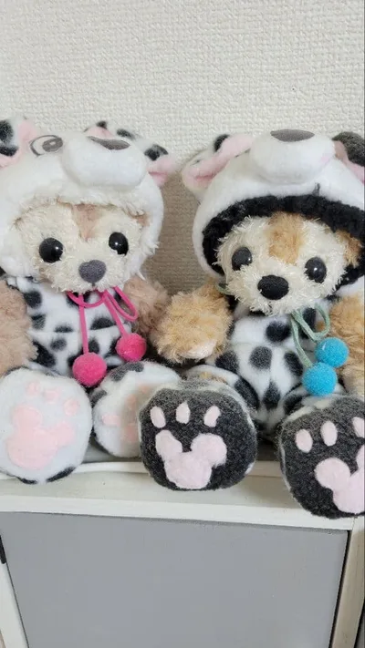 ダッフィー シェリーメイ ぬいぐるみ 着ぐるみ 2体セット