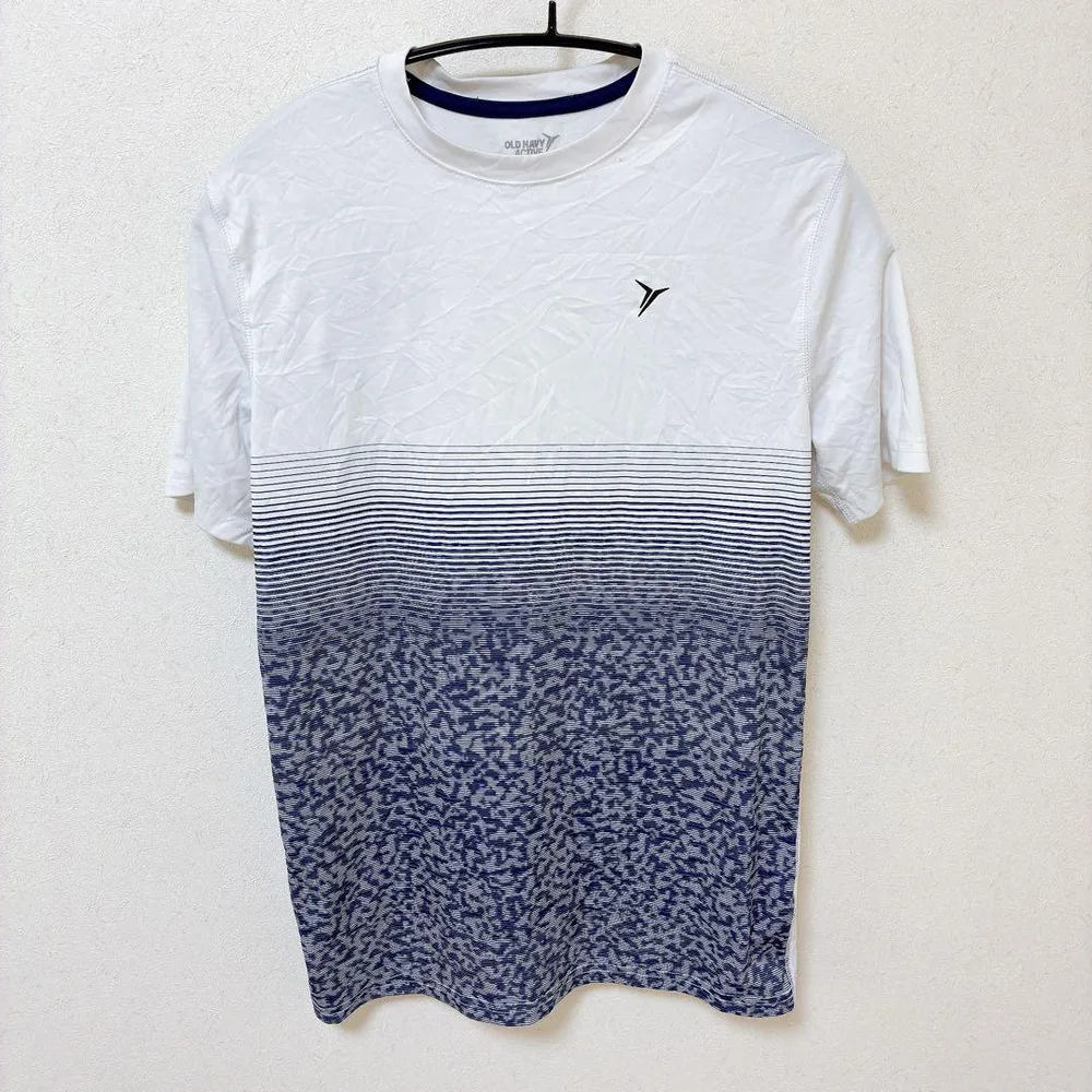 オールドネイビー グラデーションドット 幾何学 Tシャツ クルーネック 半袖
