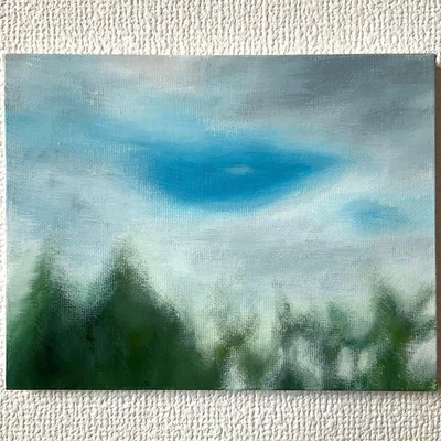 風景 アクリル画 原画