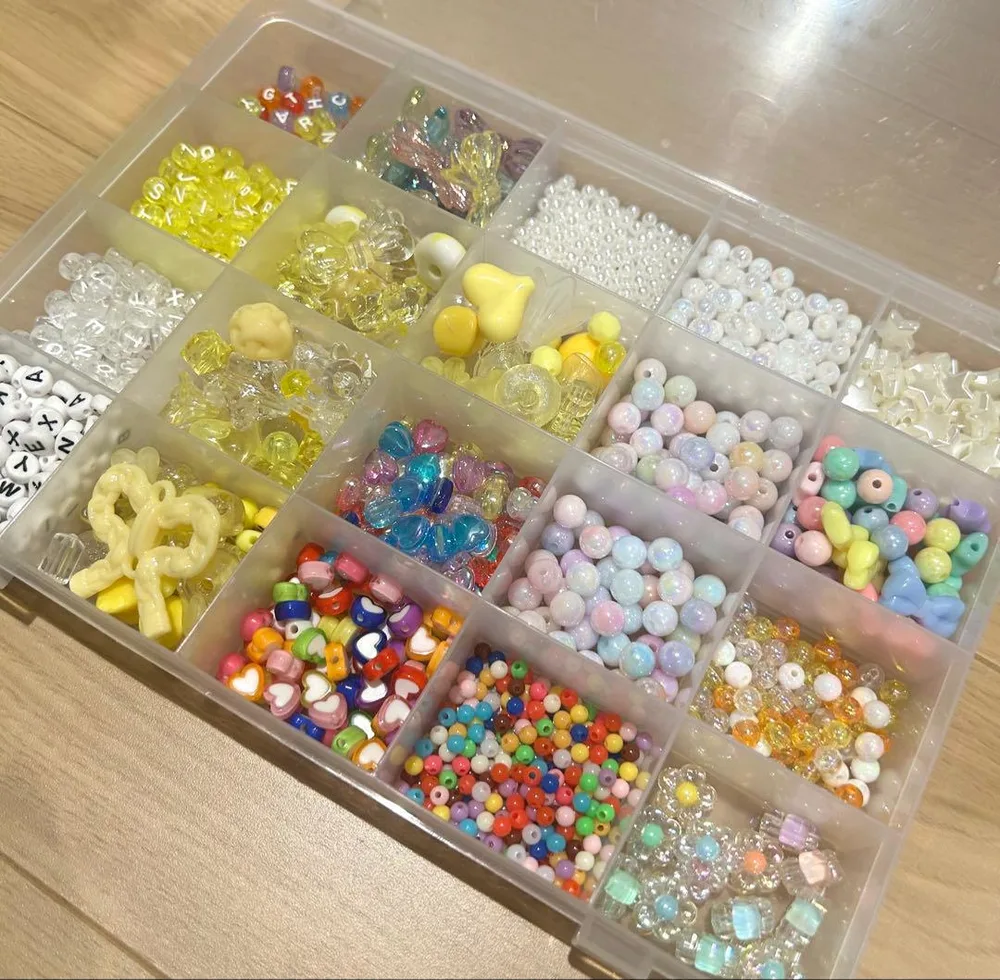ハンドメイド用 ビーズセット 収納ケース付き