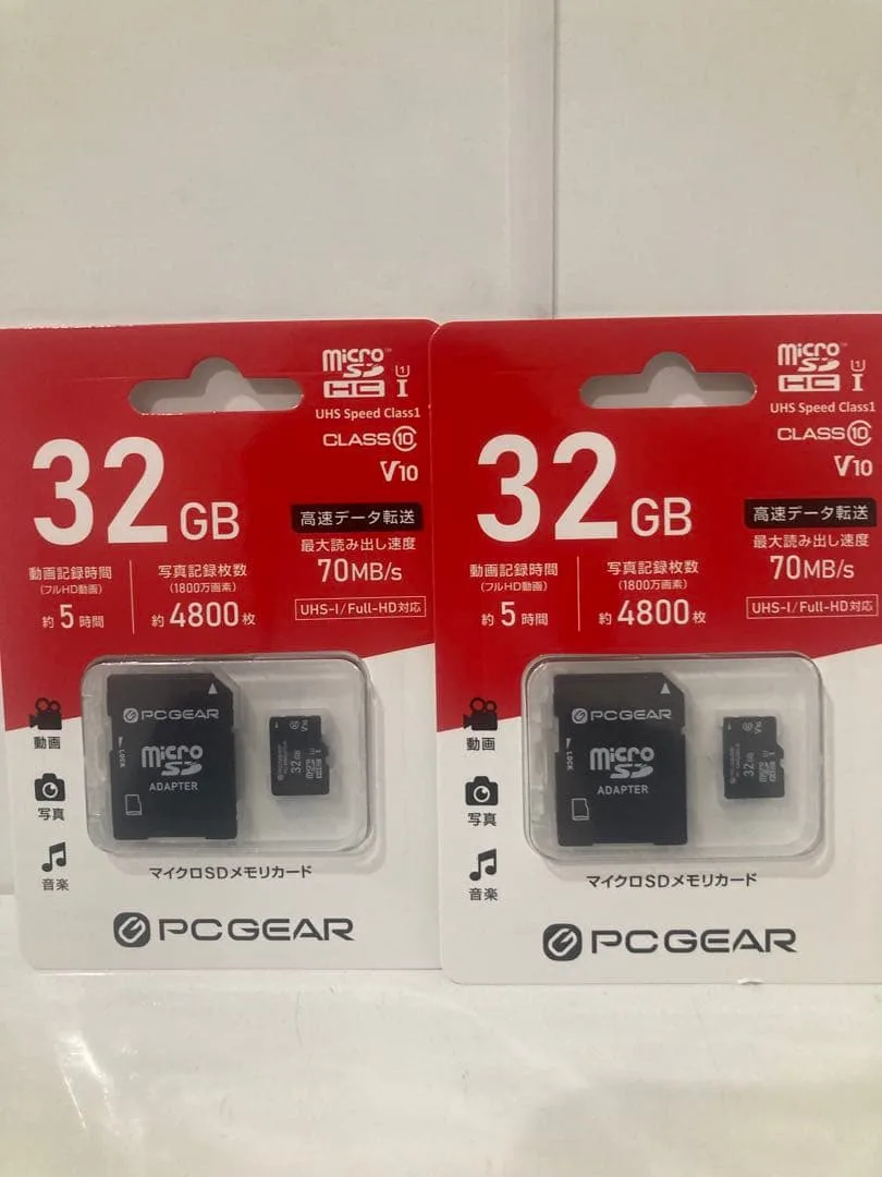 PCGEAR microSD 32GB 2枚セット