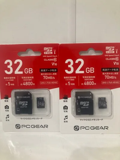 PCGEAR microSD 32GB 2枚セット