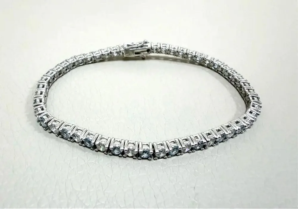 【最終価格】テニスブレスレット シルバー925