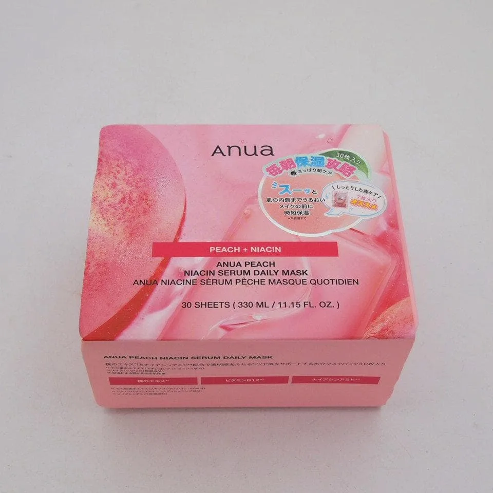 Anua アヌア 桃ナイアシン セラムデイリーマスク 30枚入