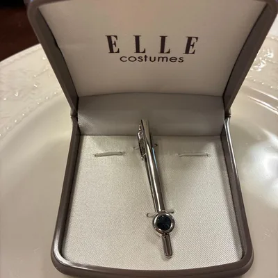 ELLE ネクタイピン シルバー 青