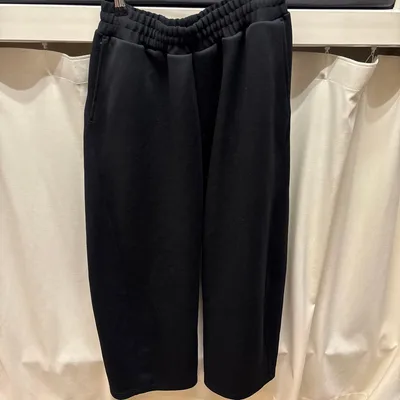 GU メンズ ワイドパンツ ブラック Lサイズ