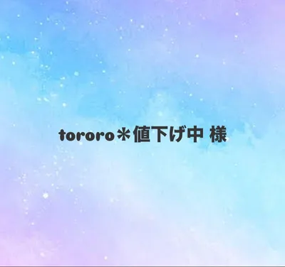 tororo*値下げ中 様 専用ページ
