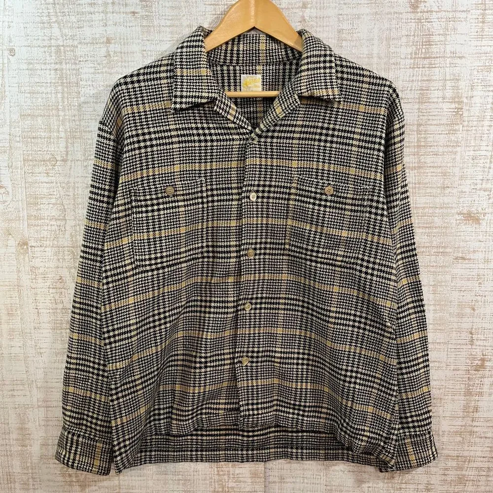 13P198 BARNS 長袖シャツ チェック柄 90's
