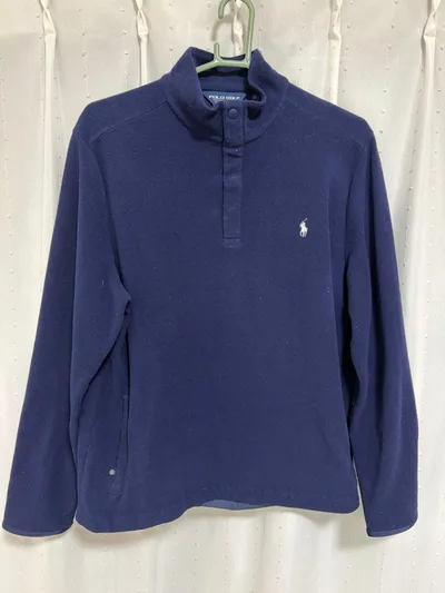 POLO GOLF ラルフローレン ハーフジップ フリース ネイビー L