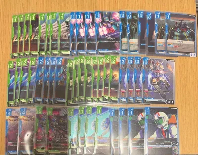 ガンダムカードゲーム 優勝 デッキ 青緑アグロ νガンダム 2枚 おまけ付き