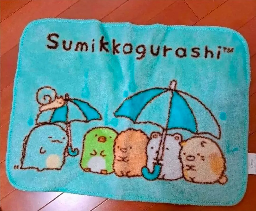 すみっコぐらし 玄関マット 雨の日デザイン