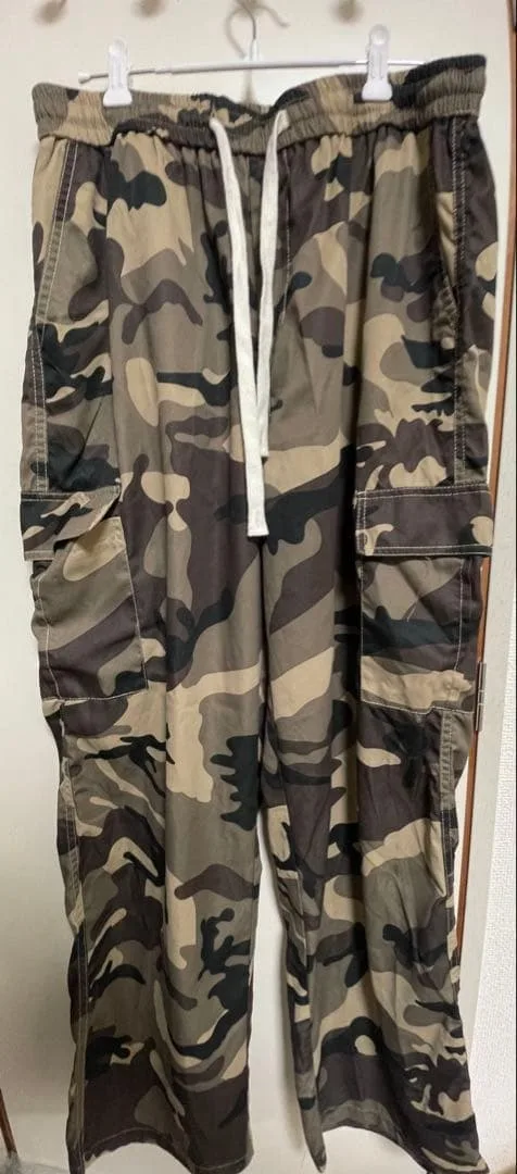 SHEIN カモフラージュ柄 迷彩柄 カーゴパンツ XL