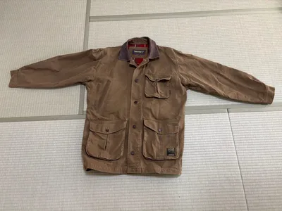90s Timberland 襟レザー ダック ハンティングジャケット M