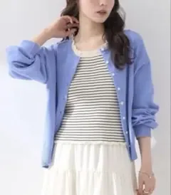 earth music&ecology / クルーネックニットカーディガン
