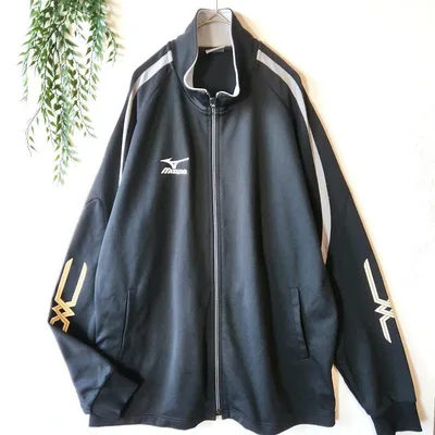 MIZUNO 『0』1980年代 メンズ ジャージ トラック ジャケット 黒