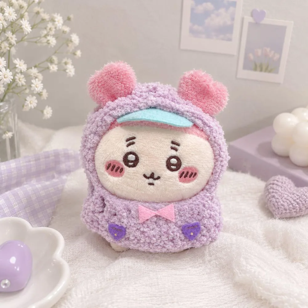 ちいかわ おすわりぬいぐるみ用 カッパコスチューム パープル