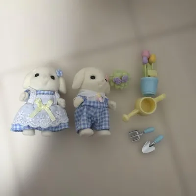 お花おせわセット フローラウサギきょうだい シルバニアファミリー