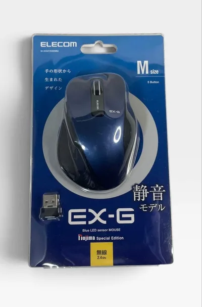 ELECOM EX-G ワイヤレスマウス M M-XGM10DNBU ブルー