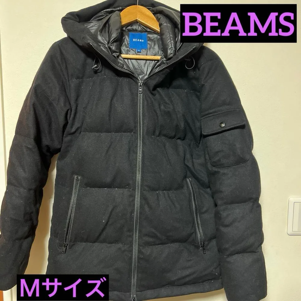 BEAMS ダウンジャケット ブラック M