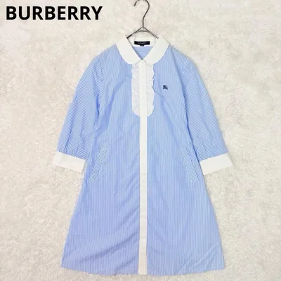BURBERRY LONDON シャツワンピース 140A ストライプ フリル