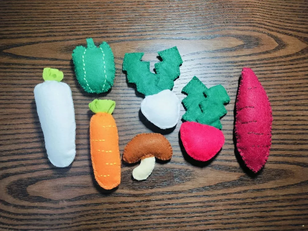 ハンドメイド フェルト おままごと 野菜 7個セット