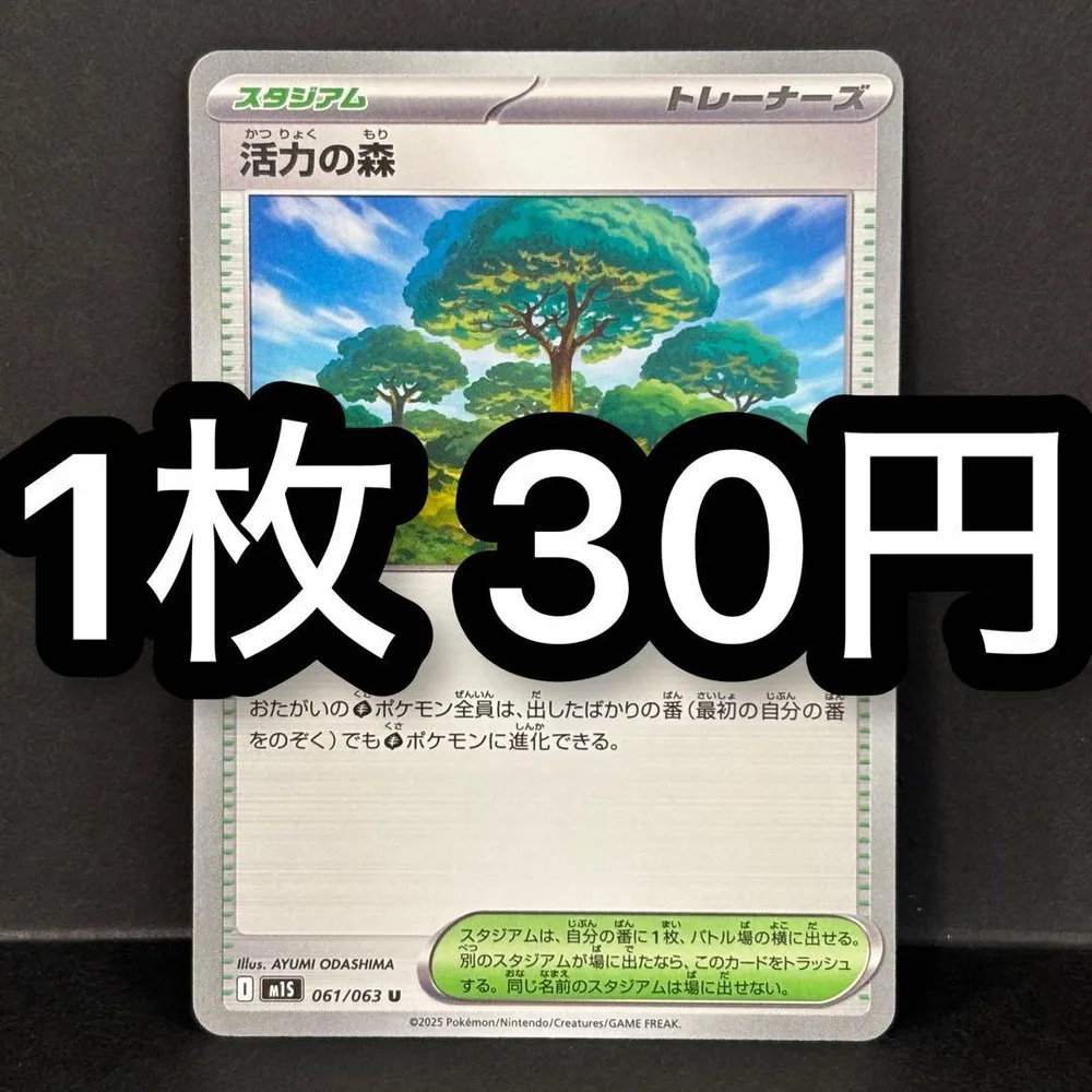 活力の森 ポケモンカード 残り8枚