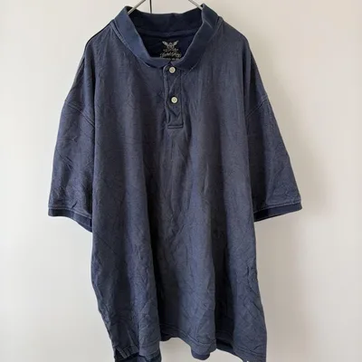 フェイデッドグローリー 無地 ポロシャツ 半袖 紺 XL 紺 綿 カジュアル