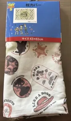 ★未使用★【トイ・ストーリー 5】枕カバー レトロ柄 43×63cm★