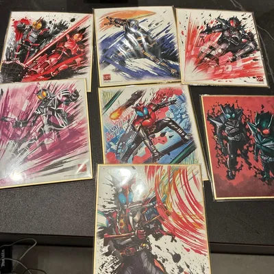 仮面ライダー 色紙アート 7枚セット