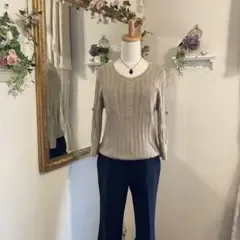 23区 綿100%ニットセーター
