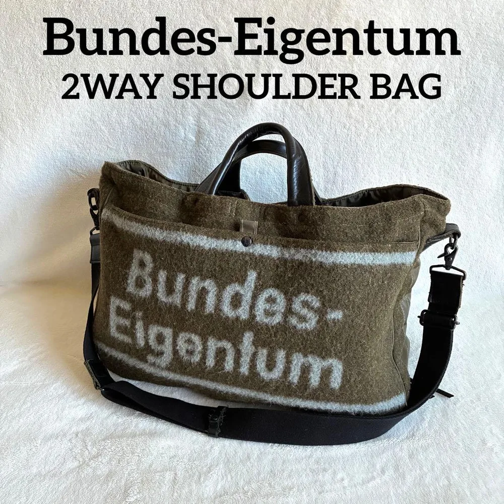 Bundes-Eigentum 2way ショルダーバッグ ステンシル 再構築