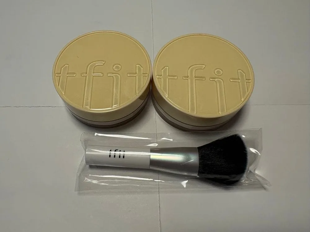 tfit ルースパウダー レモン 2個セット ブラシ付き