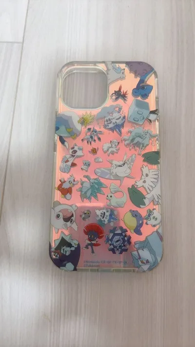 ポケモン iPhone15ケース こおりタイプ オーロラ クリアケース