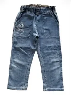 BREEZE キッズ デニムソフトパンツ スヌーピー 120cm