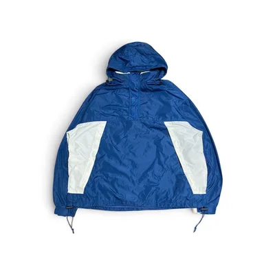 90s OLD NAVY ナイロン アノラック 紺 XXL Y2K 横ノリ