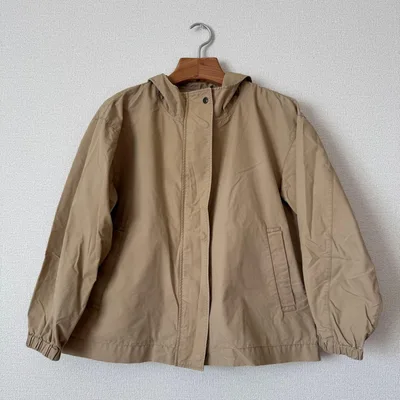 【美品】 マウンテンパーカー ジャケット アウター ベージュ レディース
