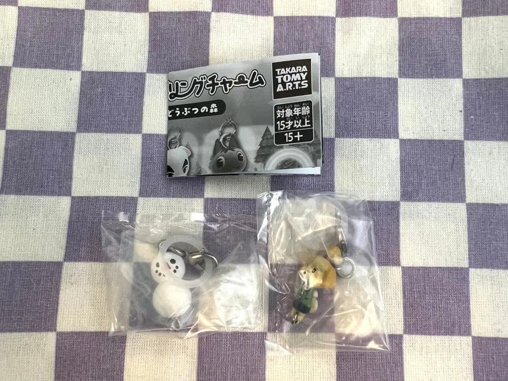 どうぶつの森 つながリングチャーム ゆきだるま しずえ めじるしチャーム