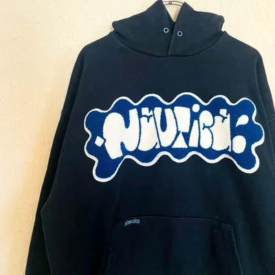 【希少】NAUTICA+STACKS JOTA サガラ刺繍 パーカー 紺L