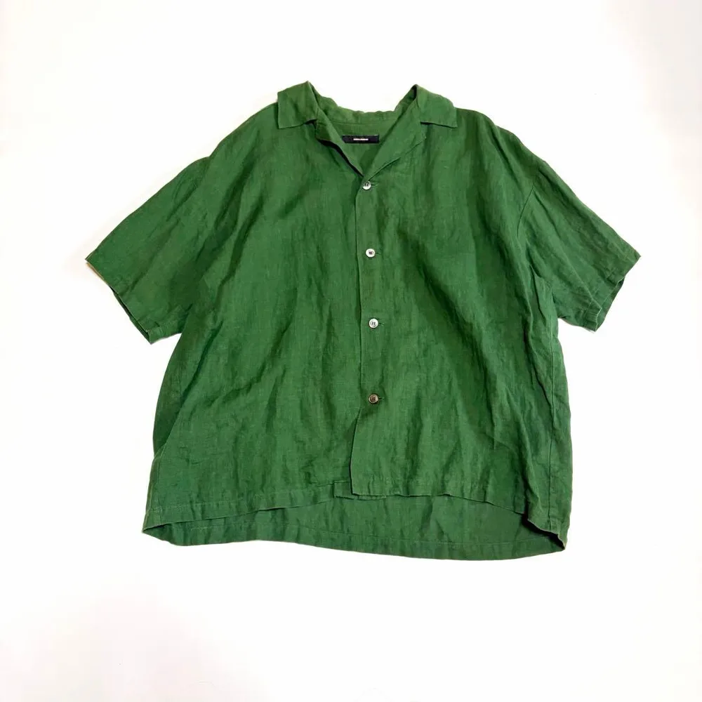 美品 JOURNAL STANDARD リネン100 % シャツ ブラウス 緑