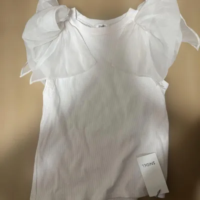 SNIDEL 半袖トップス ピンクホワイト