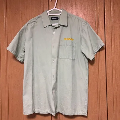 XLARGE エクストララージ 半袖 オープンカラーM グリーン系