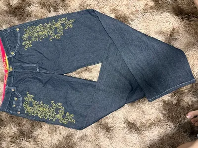 Crown Holder 刺繍デニムパンツ