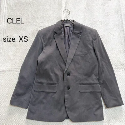 CLEL テーラードジャケット グレー XS スーツ シンプル きれいめ