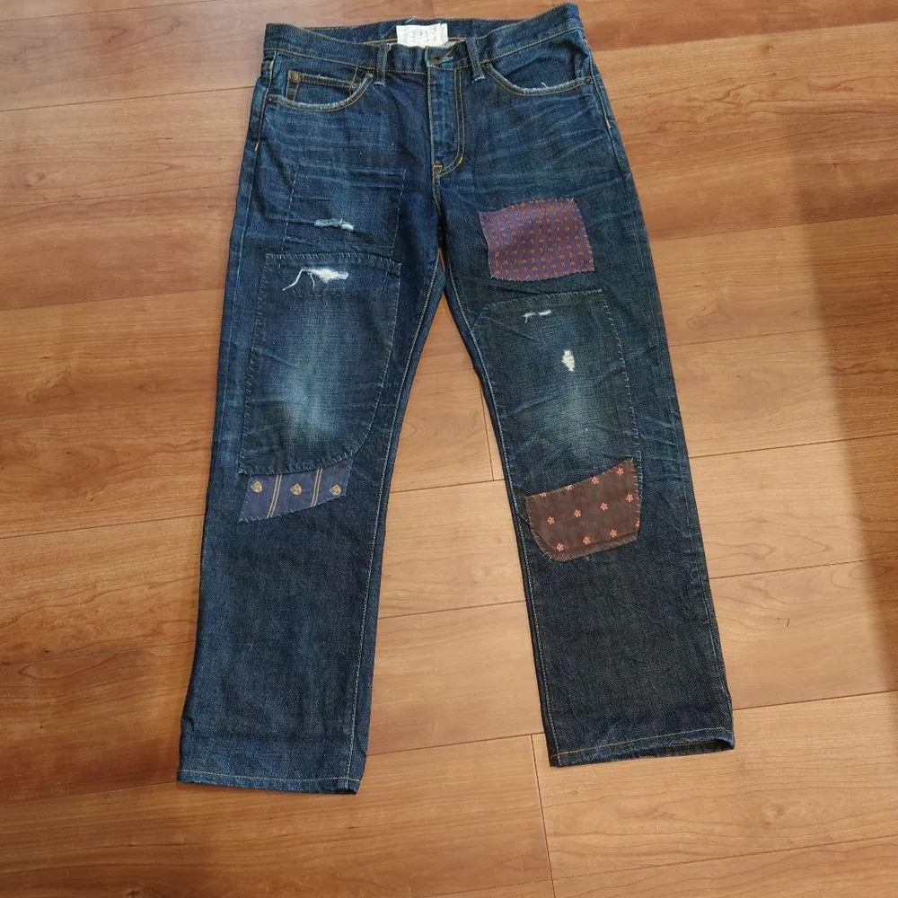 Ralph Lauren Rugby パッチワーク デニムパンツ 34インチ