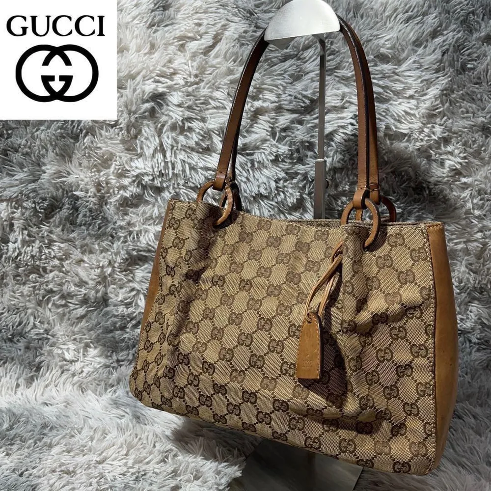 大売り出し グッチ GUCCI ハンドバッグ 総柄 GG柄 キャンバス