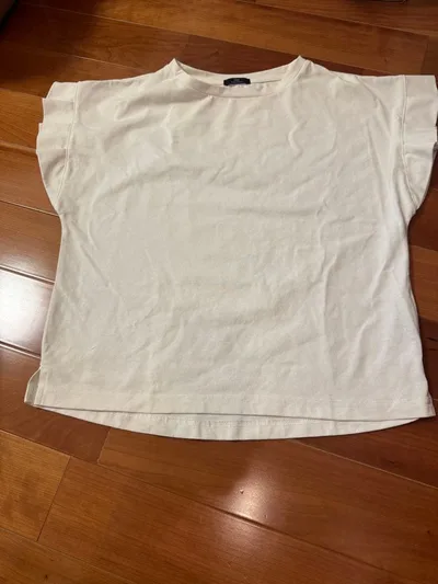 URBAN RESEARCH フリル袖 カットソー ホワイト