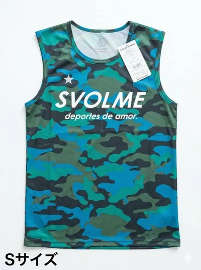 Sサイズ SVOLME ランニングシャツ ノースリーブ タンクトップ 迷彩柄